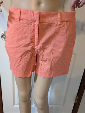 Nautica Vibrant Coral Women's Shorts Cotton Blend Size 8